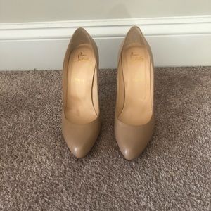 christian louboutin size 41 (US size 9) tan